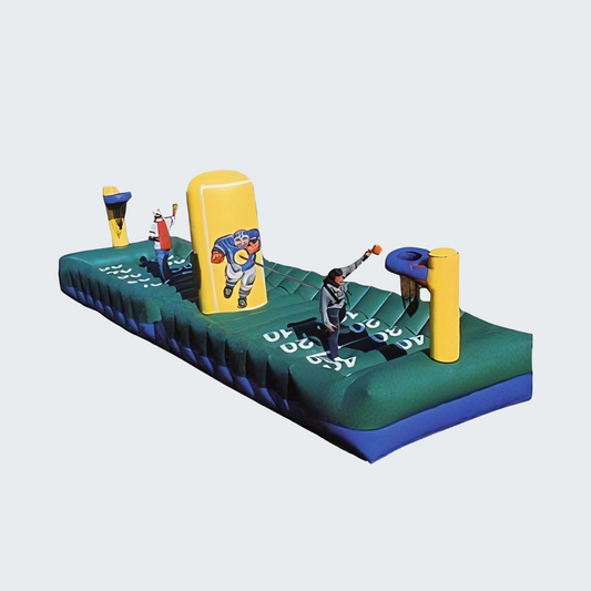 Dual Sport Equalizer Inflatable with two players competing against each other