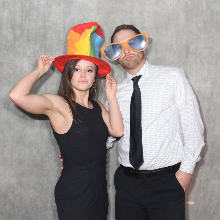 Couple Posing for Picture with Photo Booth Rental in Buffalo, NY