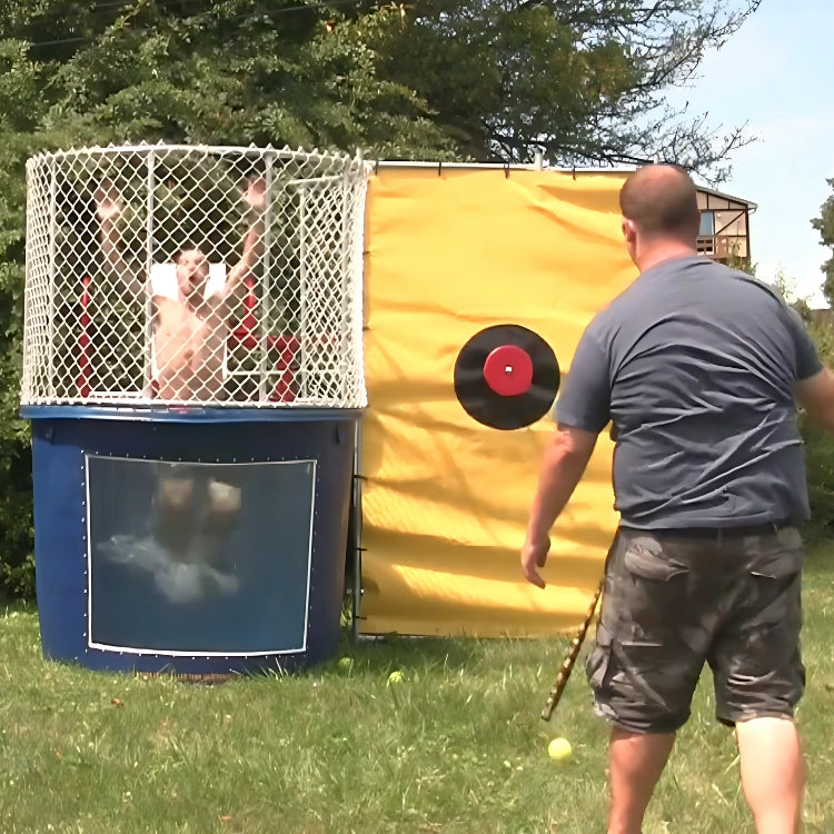 Person Being Dunked in a Dunk Tank Rental in Rochester, NY