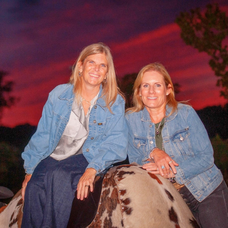 Women Posing for Picture with Mechanical Bull Rental in Syracuse, NY