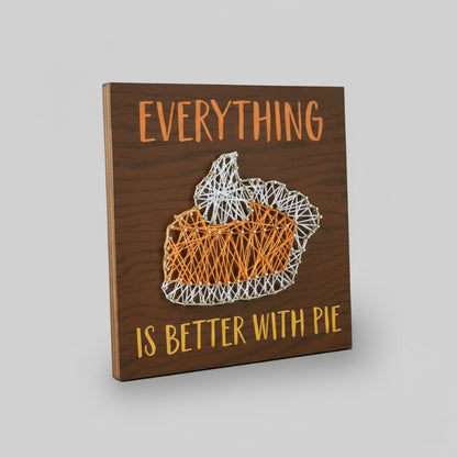 Pumpkin Pie String Art Craft for College Events