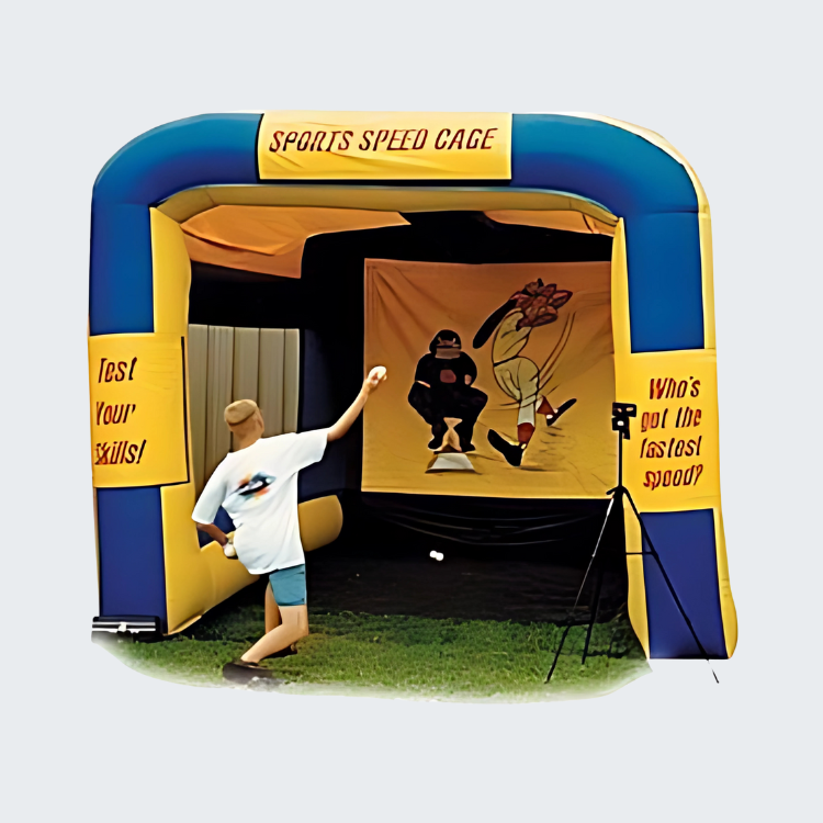 Baseball Speed Pitch Sports Speed Cage Inflatable Rental