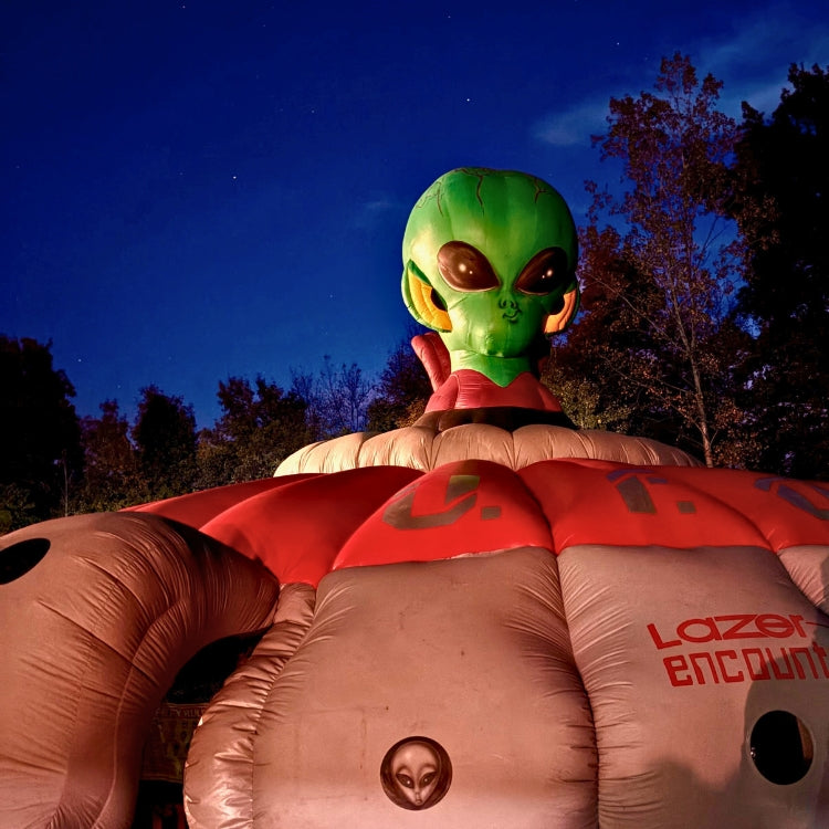 UFO Laser Tag Arena Rental at Night Time Event in Spencerport, NY