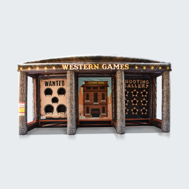 Western Games 3 in 1 Inflatable Rental Carnival Attraction